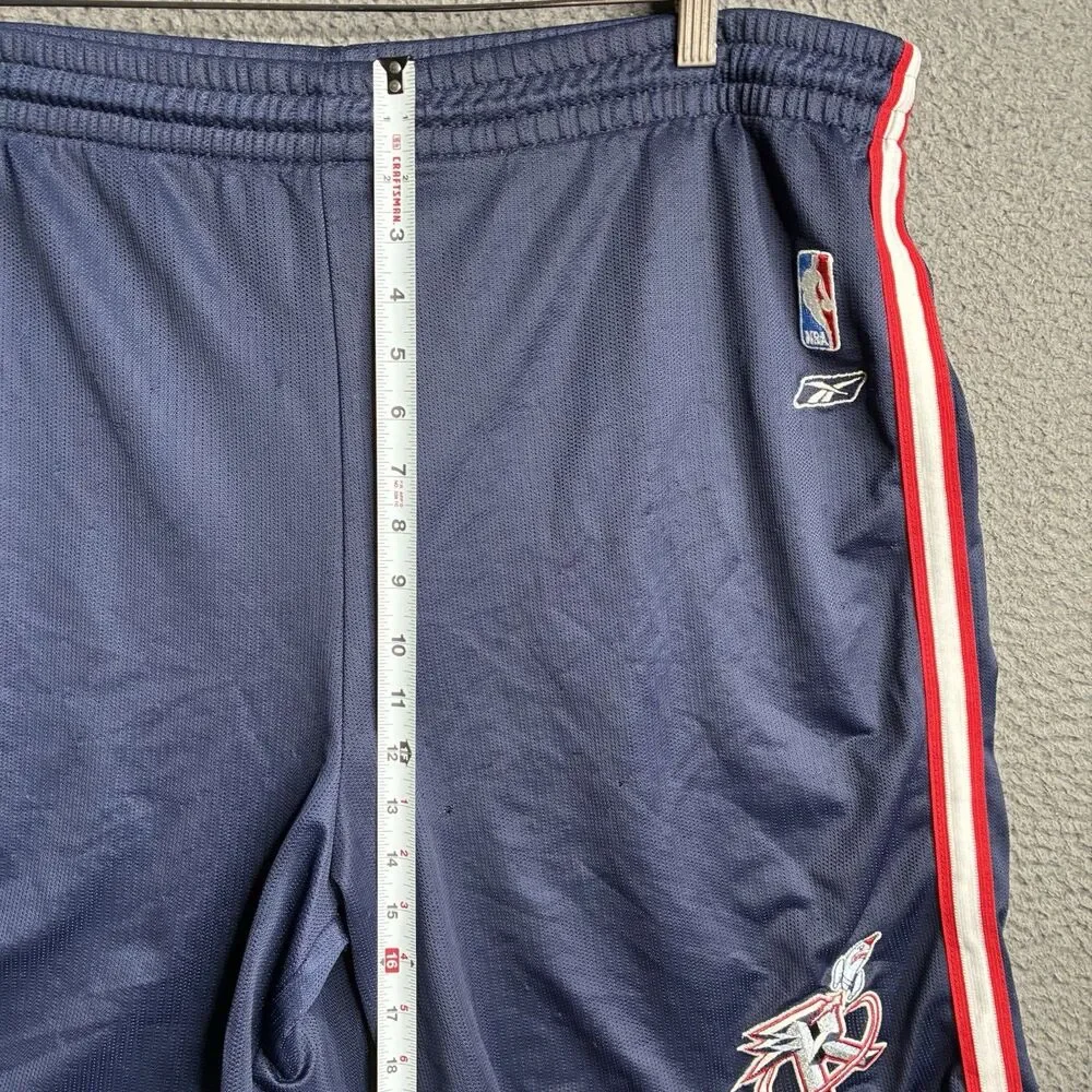 Vintage 90s Mens XL Houston Rockets NBA Basketball Athletic Drawstring Shorts